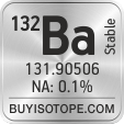 132ba isotope 132ba enriched 132ba abundance 132ba atomic mass 132ba