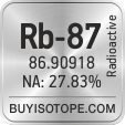 rb-87 isotope rb-87 enriched rb-87 abundance rb-87 atomic mass rb-87