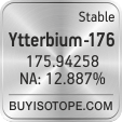 ytterbium-176 isotope ytterbium-176 enriched ytterbium-176 abundance ytterbium-176 atomic mass ytterbium-176